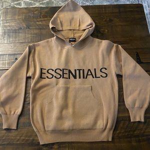 essentials hoodie size small